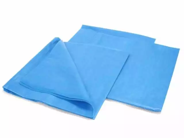 Простыня 70*80см, материал СМС 20г/м2, нестерильная, голубая