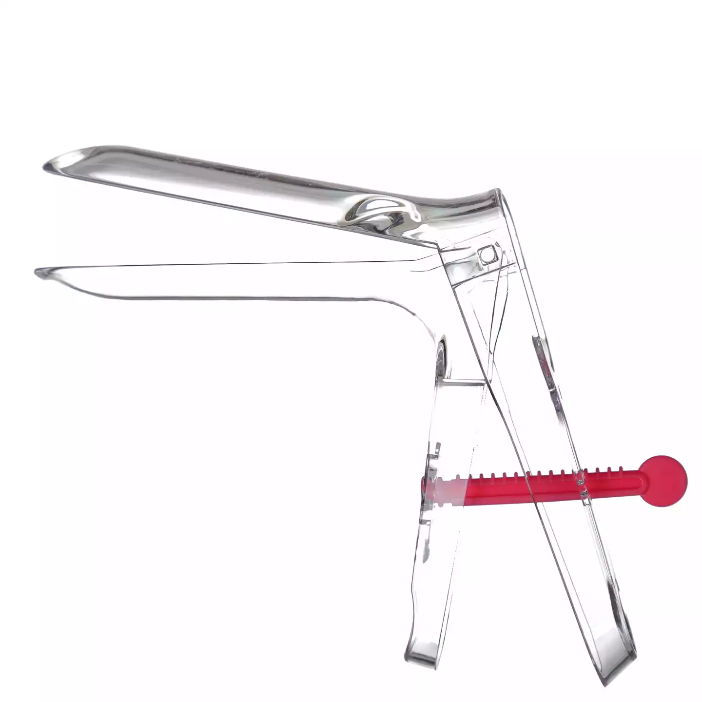 Зеркало гинекологическое по Куско, размер №1(S), с центральным поворотным фиксатором, прозрачное, одноразовое, стерильное