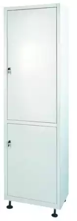 Шкаф медицинский ШМ-1.0101 Айболит металлический 2-х секционный, размер 500*300*1760мм