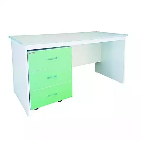 Стол медицинский СКВ-1.1 Айболит (корпус белый, фасад зеленый)