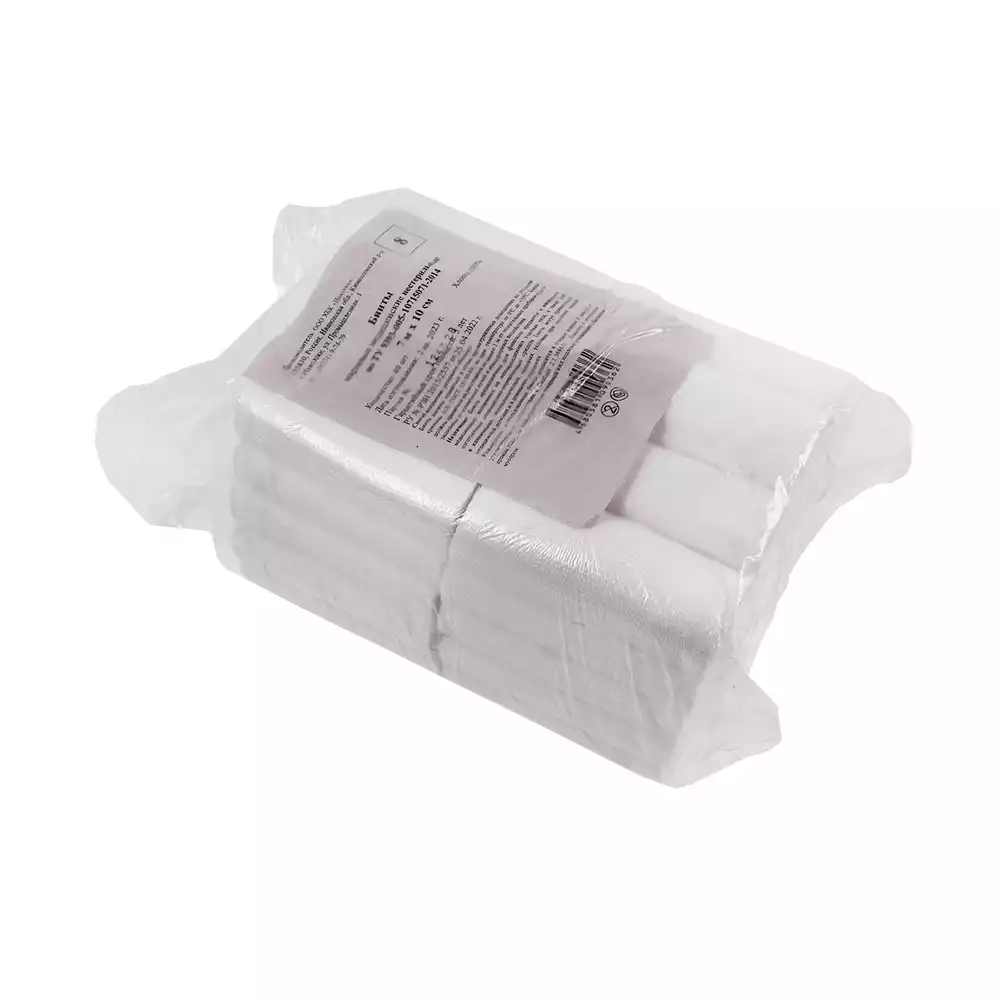 Бинт марлевый, размер 7мх10см, марлевый, плотность 32г/м2, нестерильный