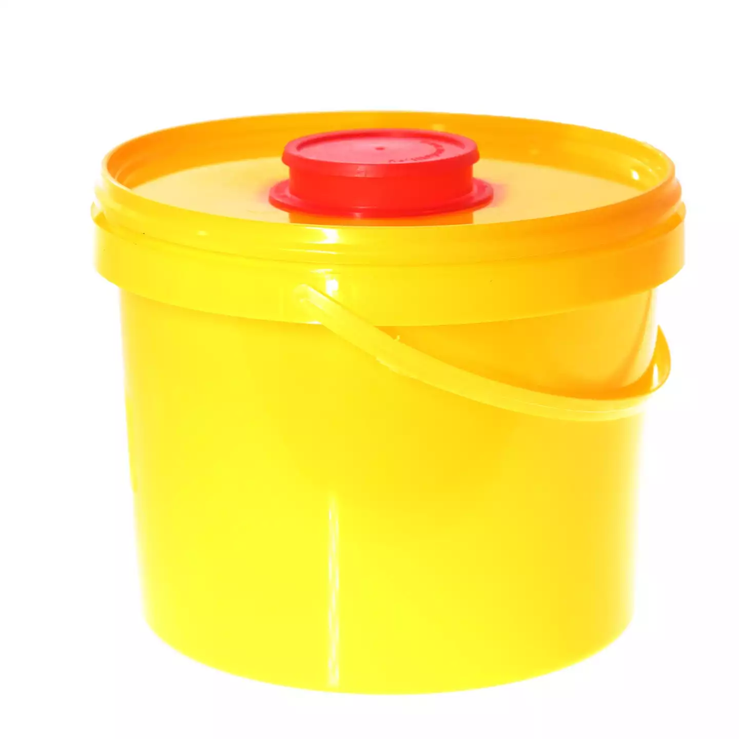 Емкость-контейнер для сбора острого инструментария, объем 3,0л, желтая, одноразовая