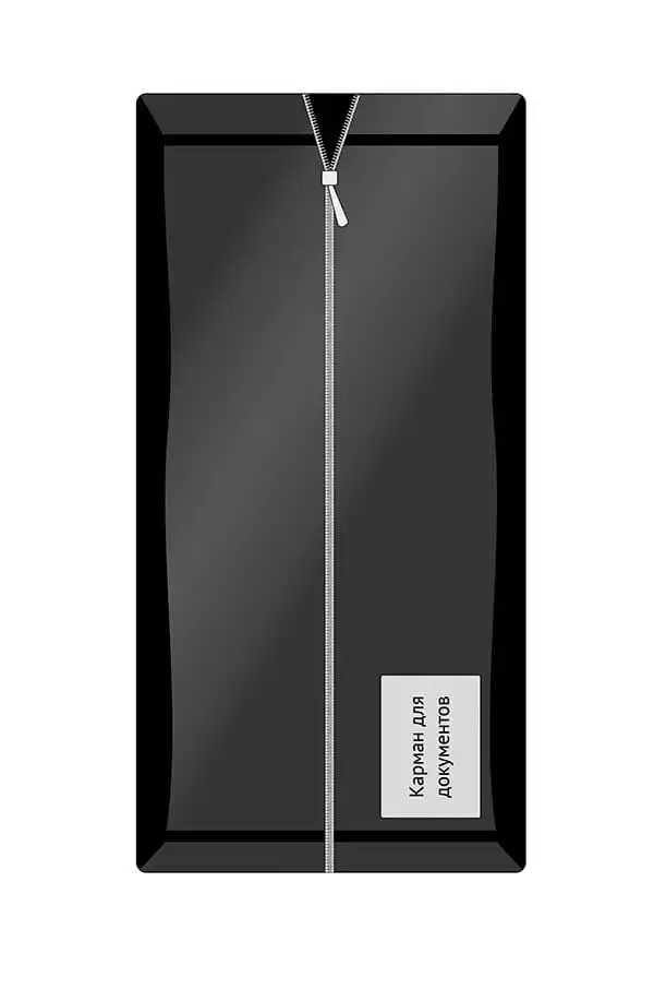 Мешок патологоанатомический, размер 2100*(800+2*100), материал ПВД 150 мкм, на молнии, без ручек