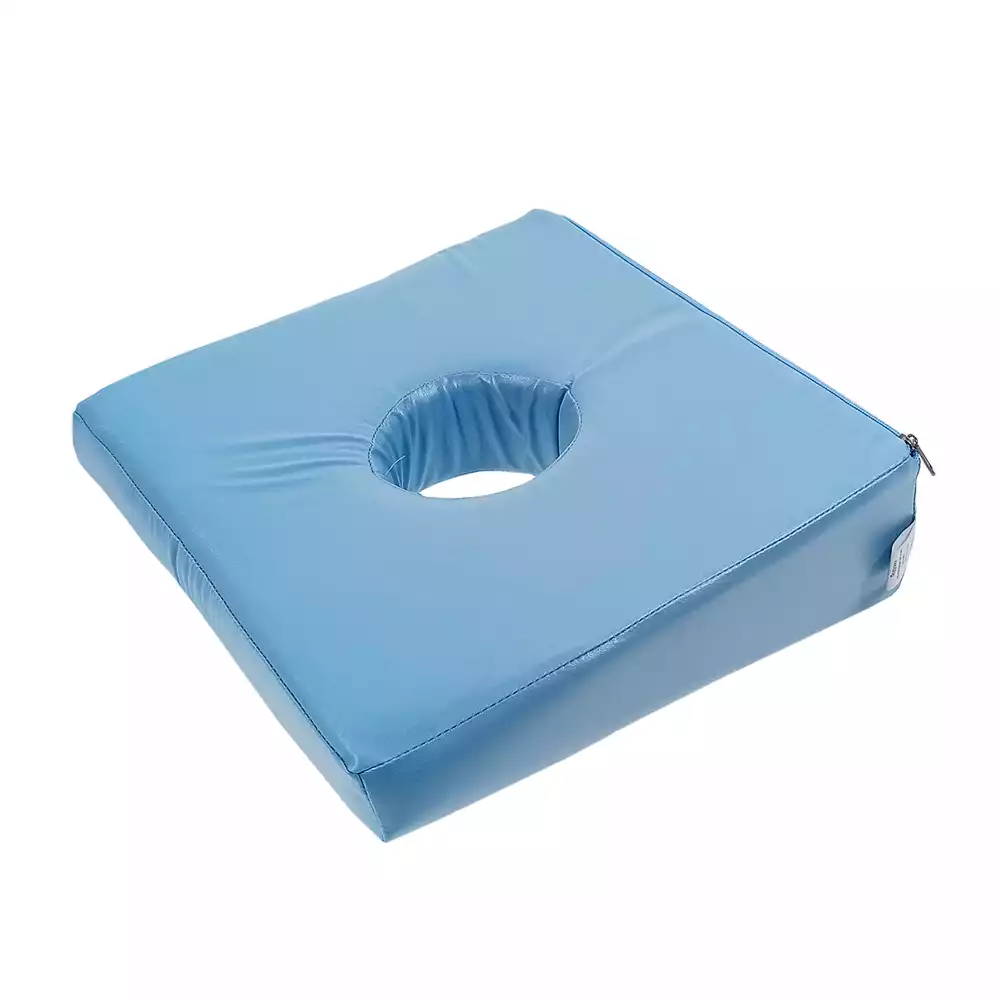 Подушка противопролежневая под голову, размер 350*350/50*100мм, голубая