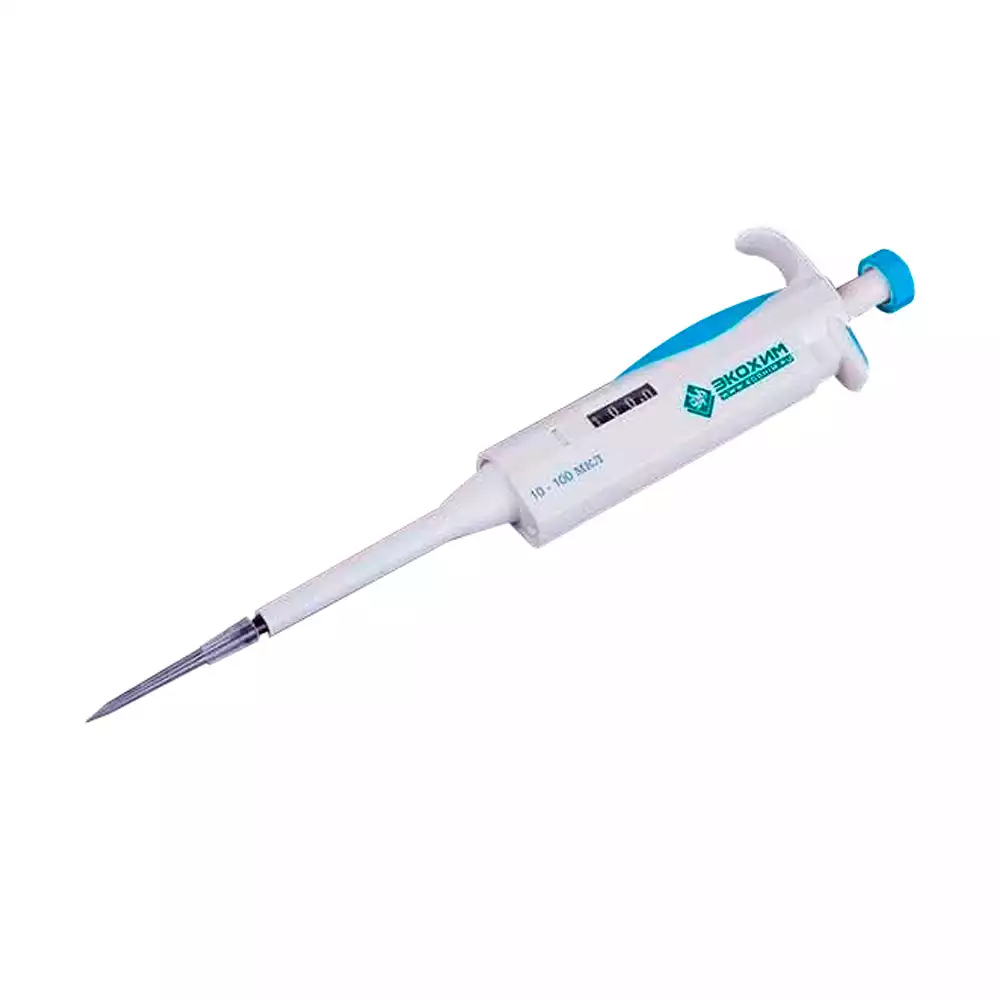 Дозатор 1-канальный ЭКОХИМ-ОП-1-10-100, переменного объема, объем 10-100 мкл