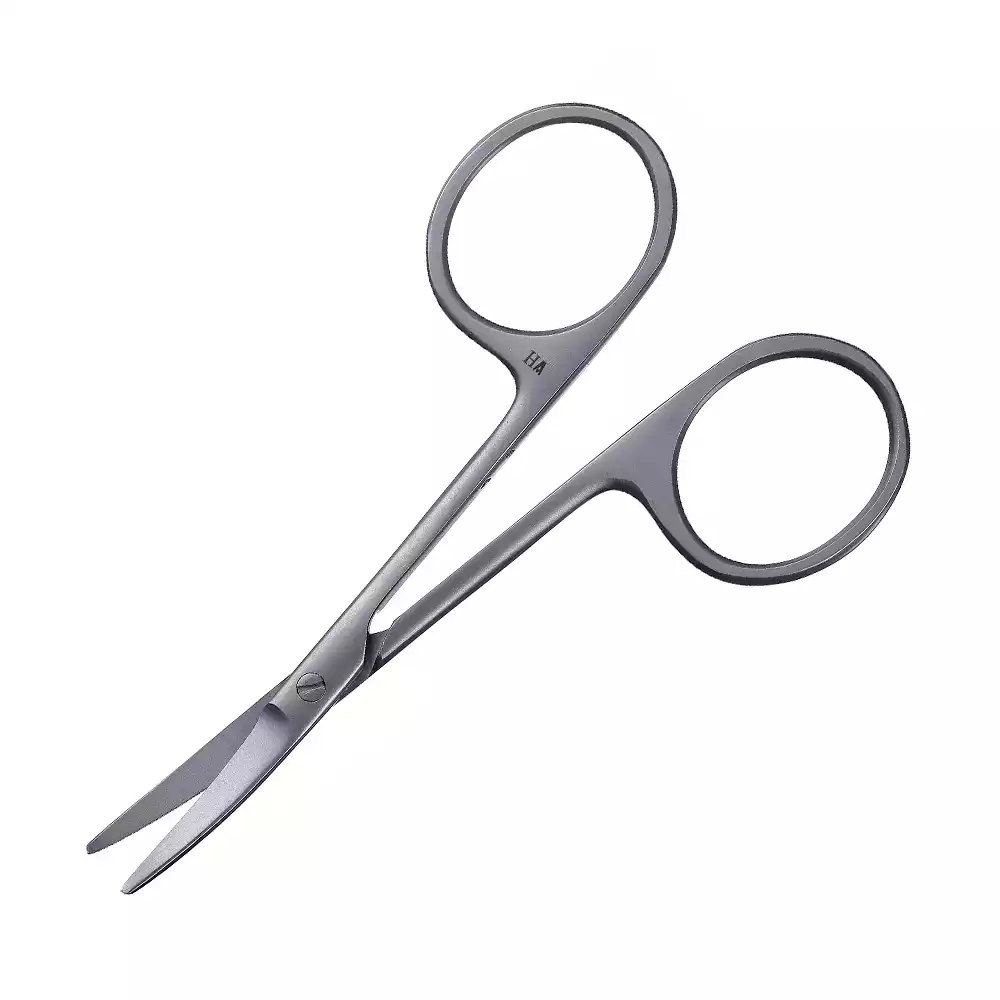 Ножницы J-22-174 тупоконечные вертикально-изогнутые, длина 100мм (анлог н-22s)