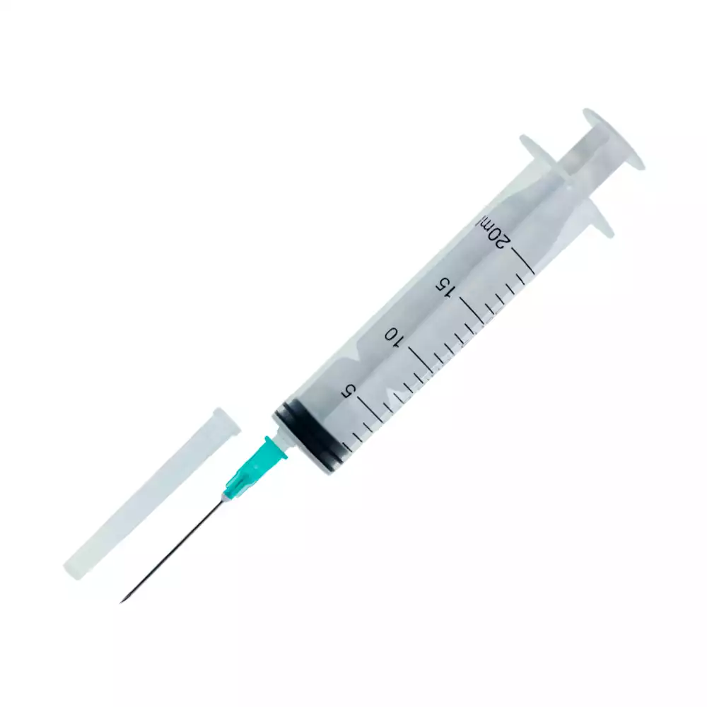 Шприц 20,0 мл, 3-х компонентный INEKTA , игла 21G (0,8х40м), стерильный