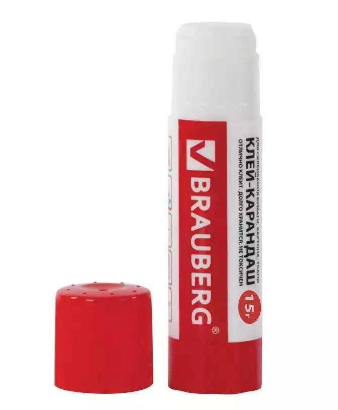 Клей-карандаш BRAUBERG, 15 г