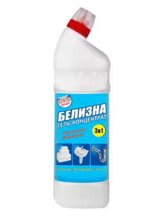 Средство концентрированное для отбеливания, дезинфекции и уборки 1л БЕЛИЗНА, гель