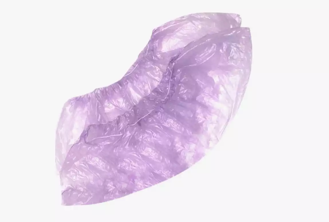 Бахилы медицинские одноразовые полиэтиленовые 2,6 гр/пара, фиолетовые SAF&TY (50 пар/упак)