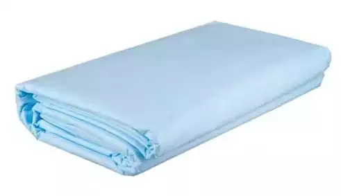 Простыня 140*200см, материал СМС 25г/м2, нестерильная, голубая