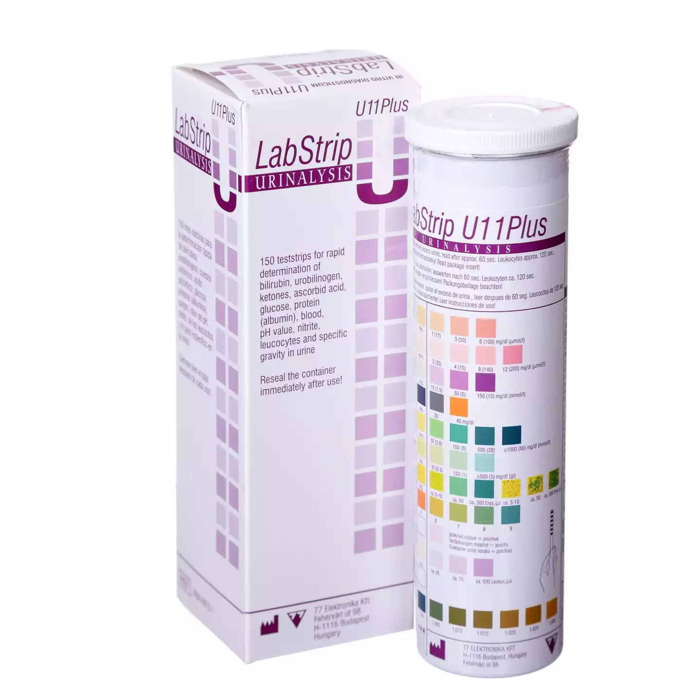 Тест-полоски LabStrip U11Plus для проведения анализа мочи №150 (только под запрос для ЛПУ)