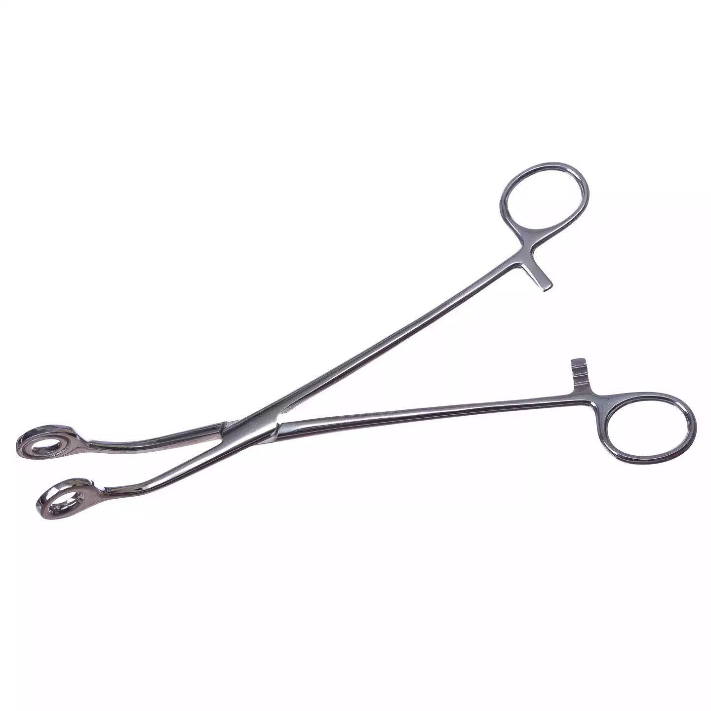 Щипцы Щ-55-1т геморроидальные, окончатые изогнутые, длина 21,5см