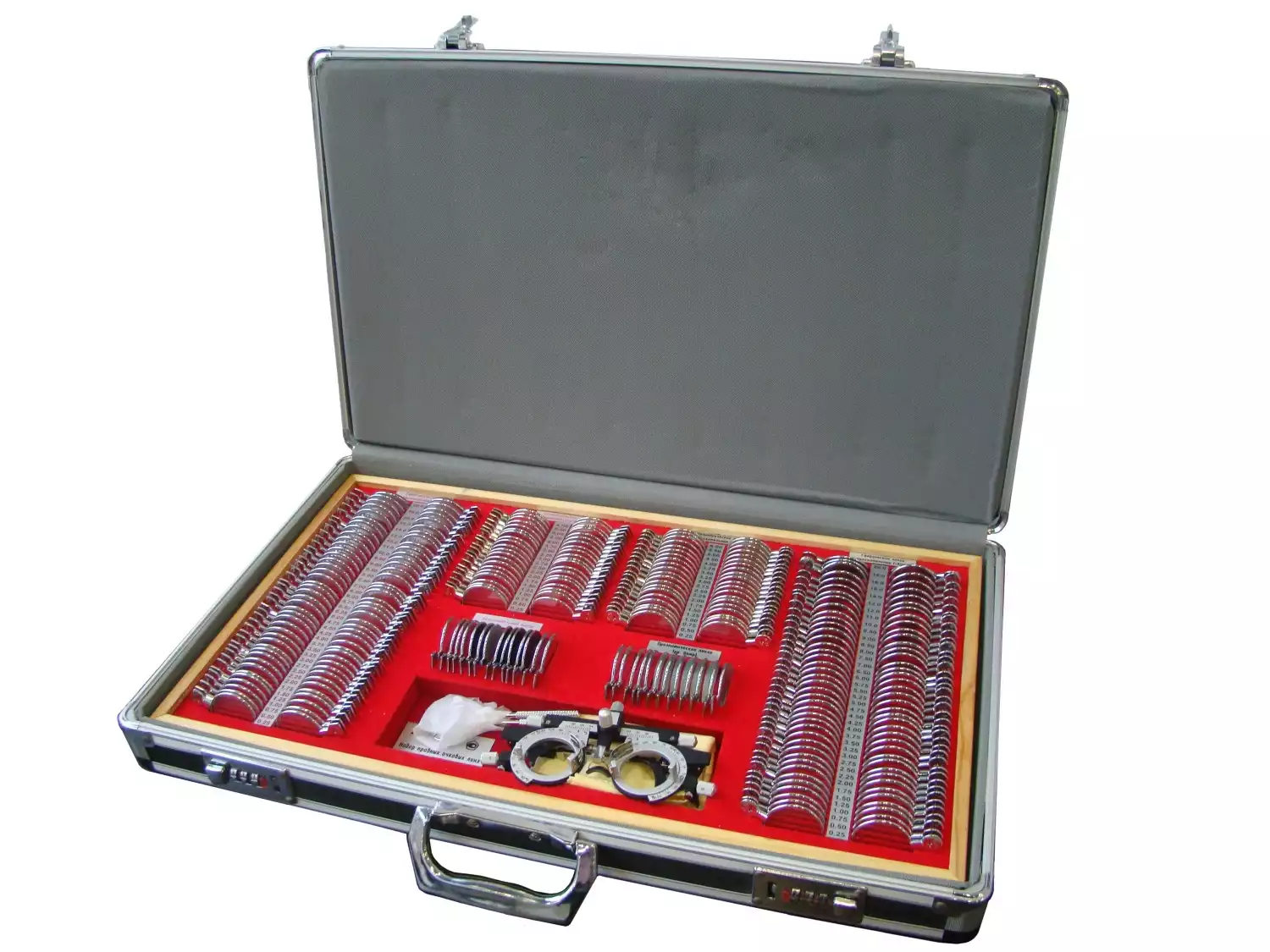 Набор пробных очковых линз большой (266 оптических элемента, 1 оправа) с поверкой