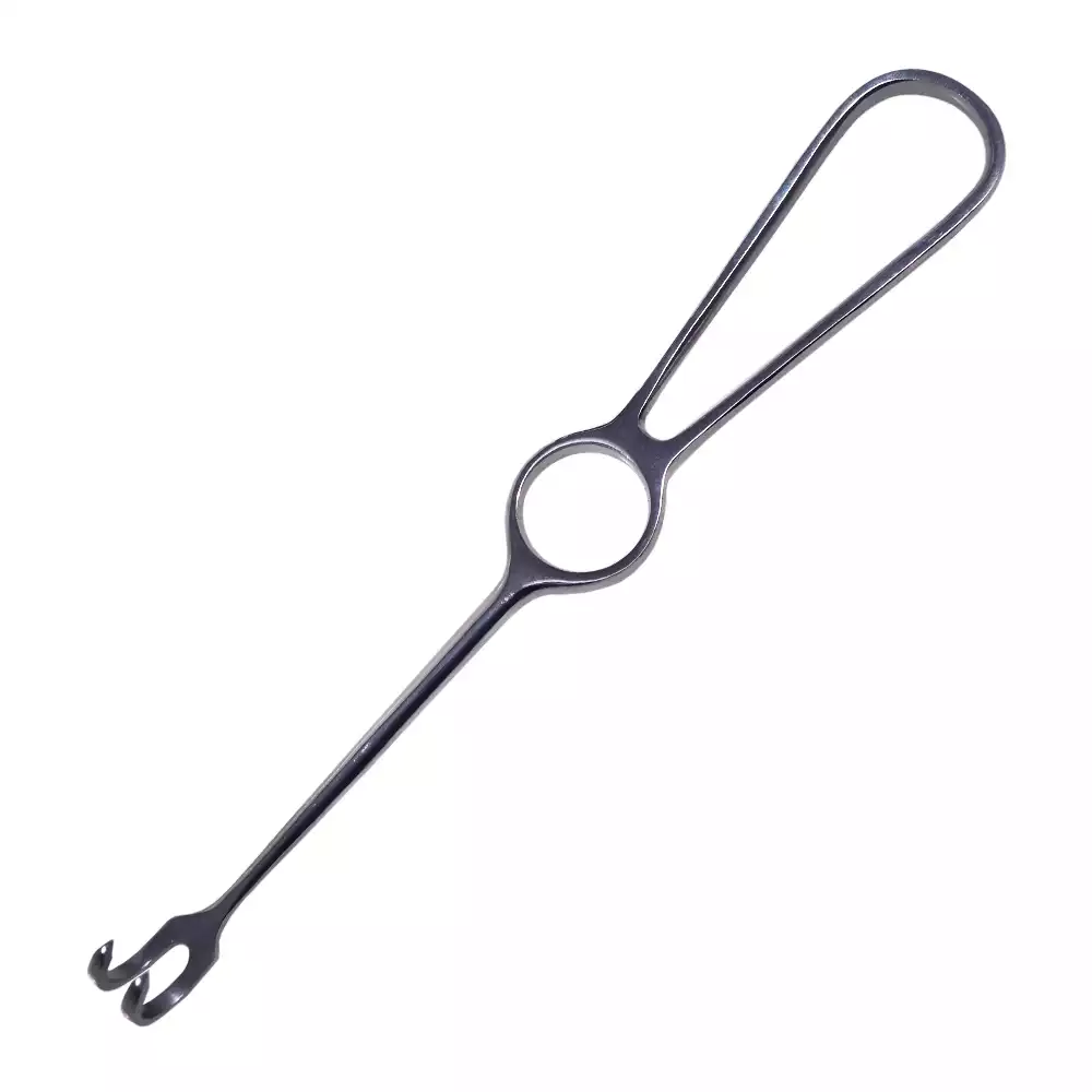 Крючок К-29т хирургический 2-х зубый острый,  длина 200мм